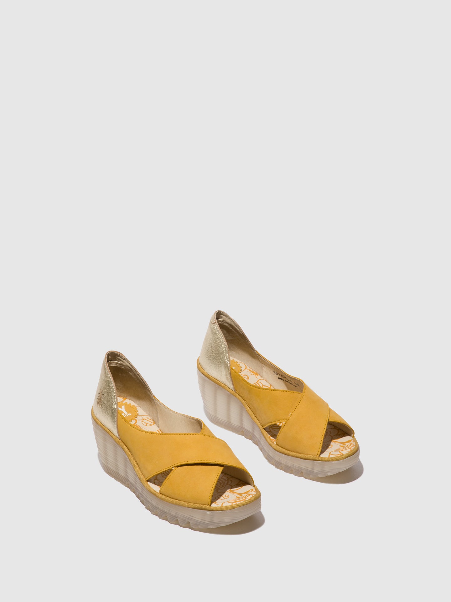 Fly London Sandálias com Tiras Cruzadas YOMA307FLY BUMBLEBEE/GOLD